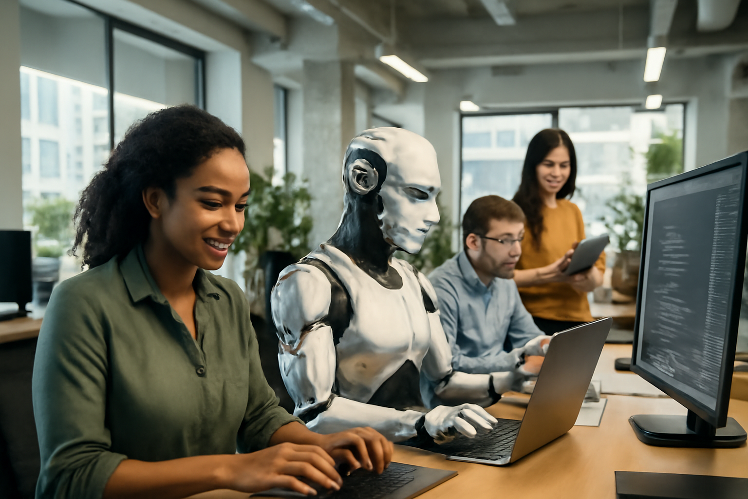 AI integration in workplace setting